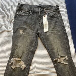 Men's Purple Brandon Distressed Jeans